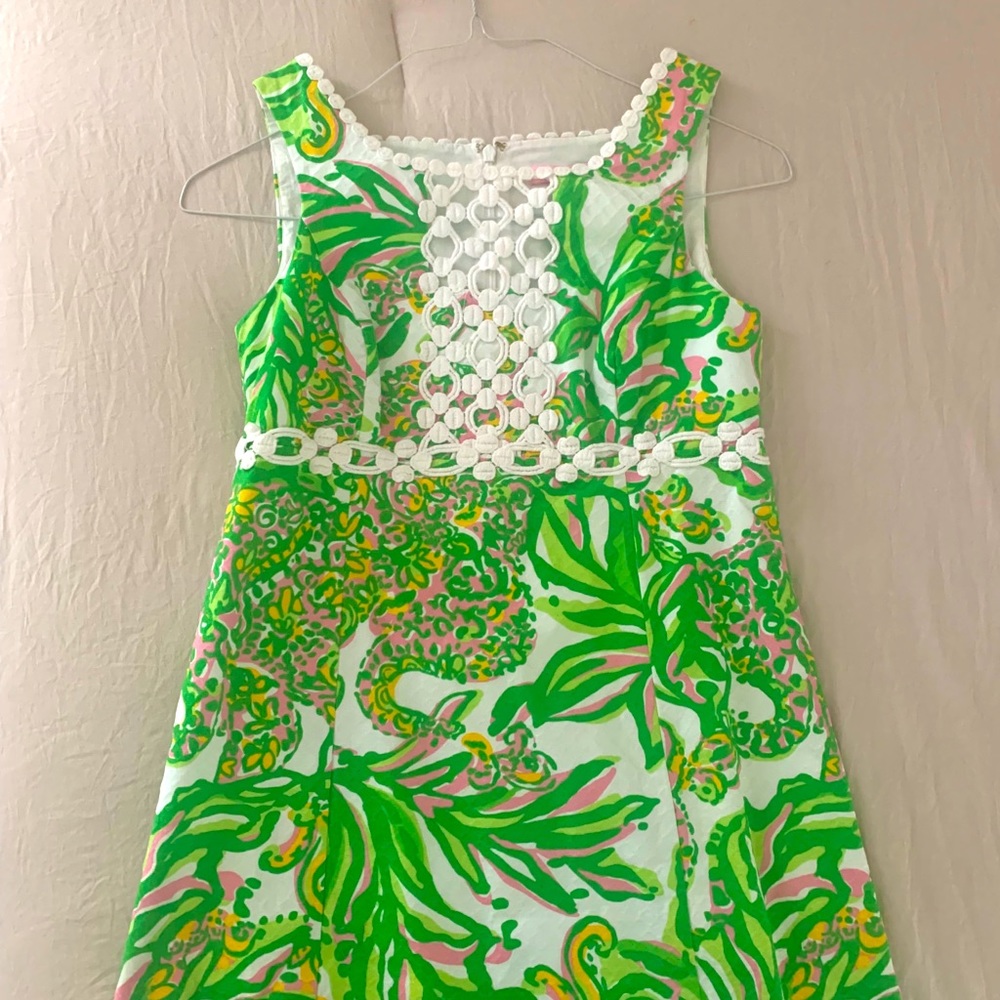 Lily Pulitzer Green & Pink Dress